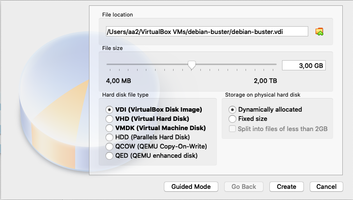 Creation VM Debian Buster sous VirtualBox - 2